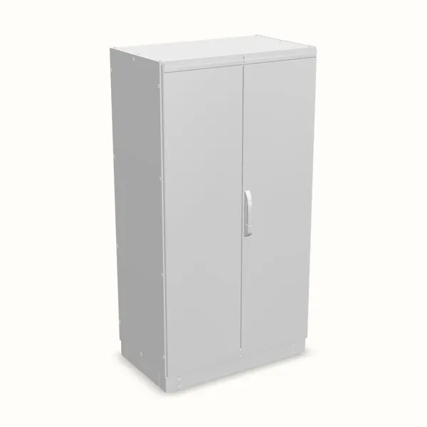 Armario modular NEO, doble puerta, sin placa de montaje 1800×1000×600, vista de tres cuartos
