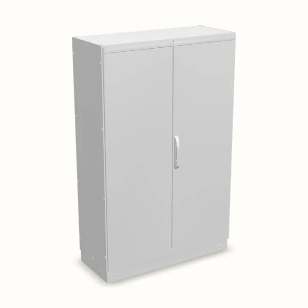 Armario modular NEO, doble puerta, sin placa de montaje 1800×1200×500, vista de tres cuartos