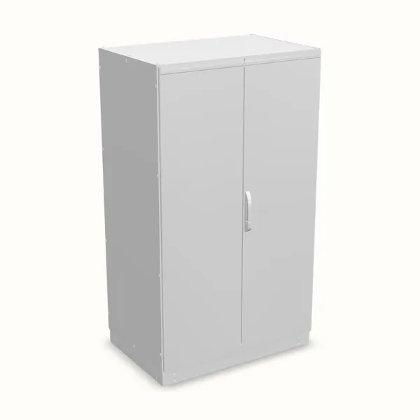 Armario modular NEO, doble puerta, sin placa de montaje 2000×1200×800, vista de tres cuartos