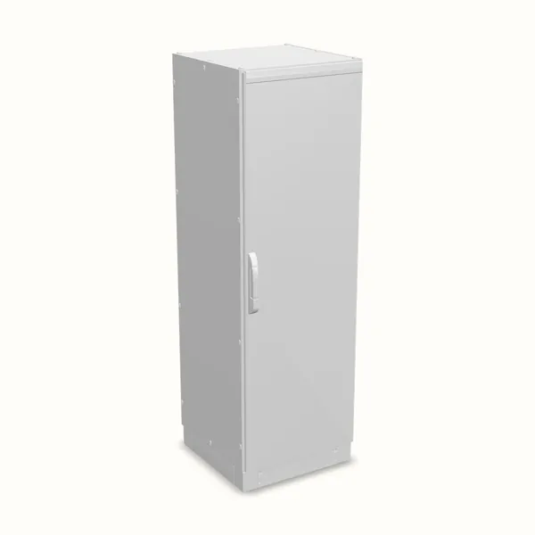 Armario modular NEO, puerta ciega, sin placa de montaje 1800×600×600, vista de tres cuartos