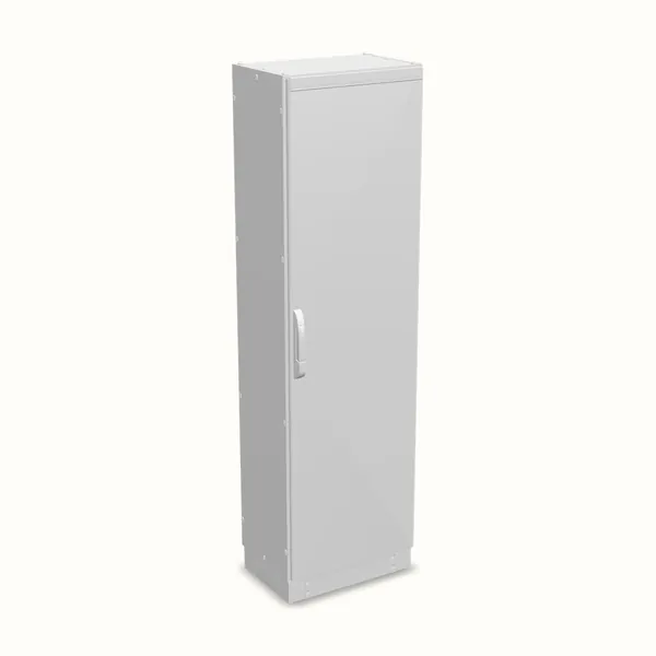 Armario modular NEO, puerta ciega, sin placa de montaje 2000×600×400, vista de tres cuartos