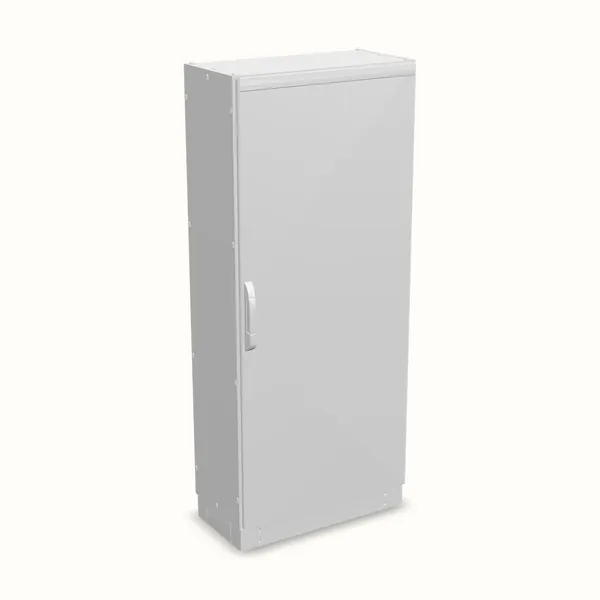 Armario modular NEO, puerta ciega, sin placa de montaje 1800×800×400, vista de tres cuartos