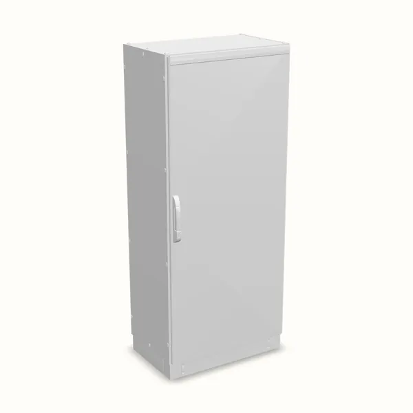 Armario modular NEO, puerta ciega, sin placa de montaje 1800×800×500, vista de tres cuartos