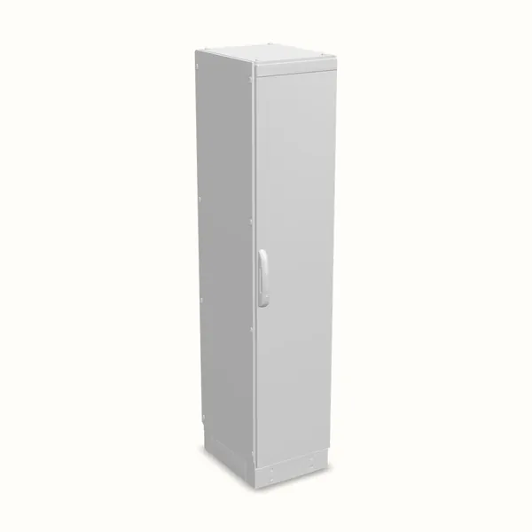 Armario modular TEOS Plus+, puerta ciega, sin placa de montaje 1800×400×500, vista de tres cuartos