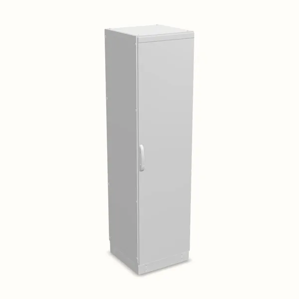 Armario modular TEOS Plus+, puerta ciega, sin placa de montaje 2200×600×600, vista de tres cuartos