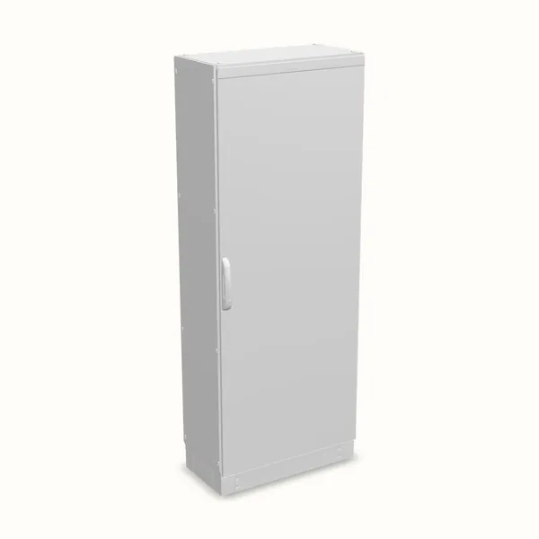 Armario modular TEOS Plus+, puerta ciega, sin placa de montaje 2000×800×400, vista de tres cuartos