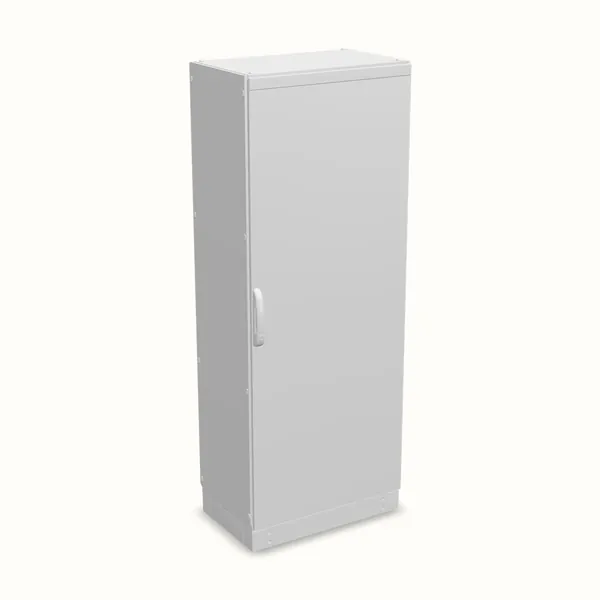 Armario modular TEOS Plus+, puerta ciega, sin placa de montaje 2000×800×500, vista de tres cuartos