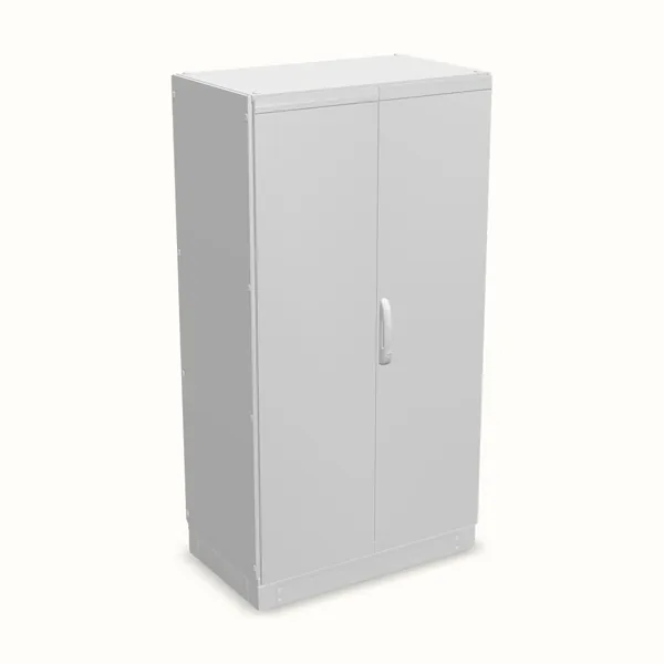 Armario modular TEOS Plus+, doble puerta, sin placa de montaje 1800×1000×600, vista de tres cuartos
