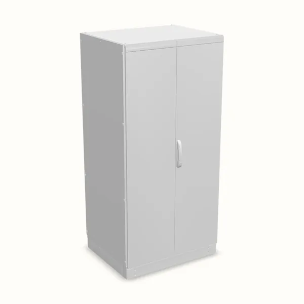 Armario modular TEOS Plus+, doble puerta, sin placa de montaje 2000×1000×800, vista de tres cuartos