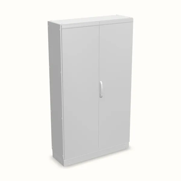 Armario modular TEOS Plus+, doble puerta, sin placa de montaje 2000×1200×400, vista de tres cuartos
