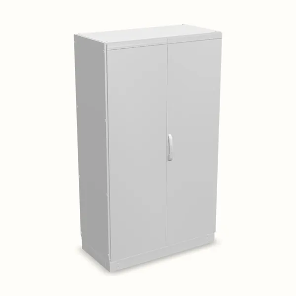 Armario modular TEOS Plus+, doble puerta, sin placa de montaje 2000×1200×600, vista de tres cuartos