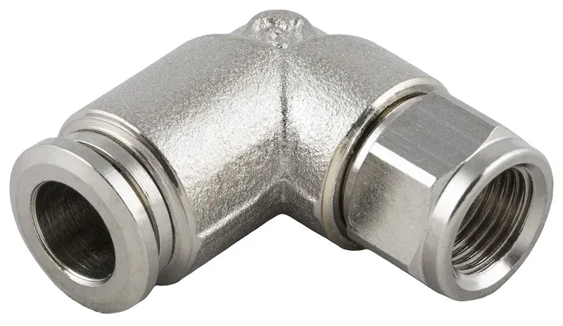 40106V · Cilíndrico con tórica racor a L orientable hembra, foto del catálogo de Aignep