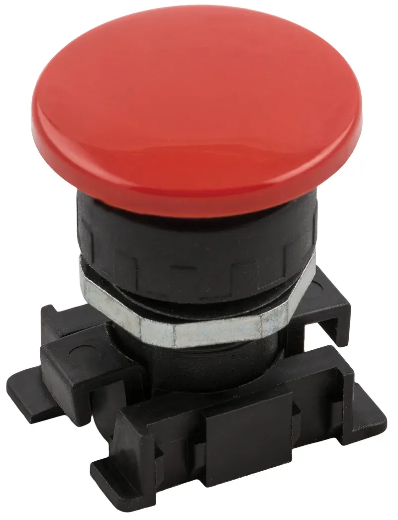 04V · Pulsador seta monoestable axial, foto del catálogo de Aignep