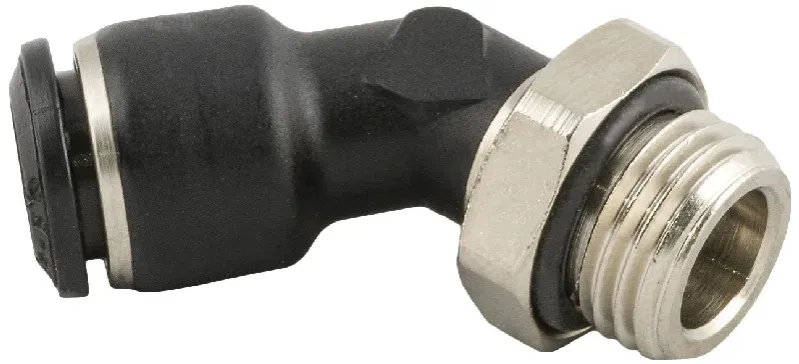 55175 · Racor orientable a 45° macho cilíndrico, foto del catálogo de Aignep