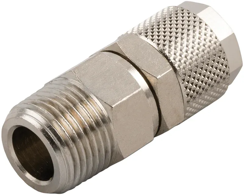 1010 · Racor recto orientable macho cónico, foto del catálogo de Aignep