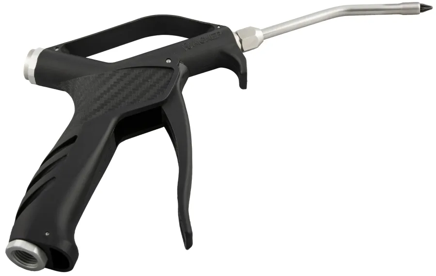 363 · Pistola de soplado con tubo de seguridad de acero inoxidable, doble alimentación *, foto del catálogo de Aignep