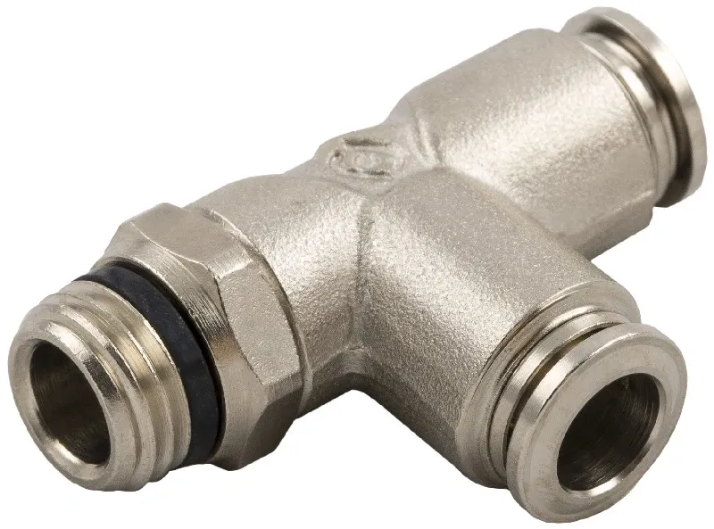89223 · Racor a T orientable macho lateral short, foto del catálogo de Aignep
