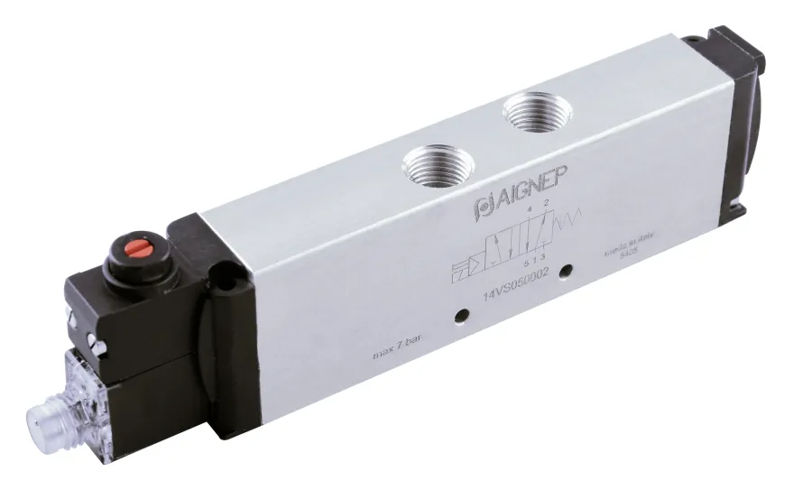 14V · Electroválvulas - G1/8, foto del catálogo de Aignep