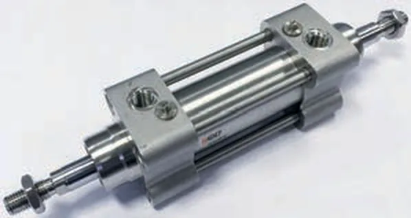 VLI · Cilindro ISO 15552 INOX con vástago pasante, foto del catálogo de Aignep