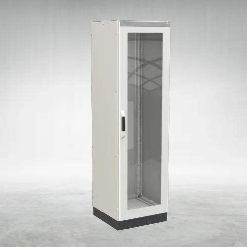 Armario modular NEO, puerta transparente, sin placa de montaje 1800×600×500, foto del fabricante