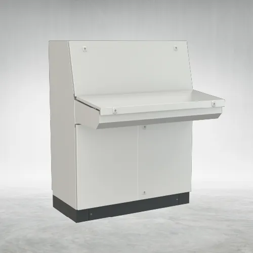 Pupitre sinopticos ancho 1000 doble puerta delantera con doble puerta trasera, foto del fabricante